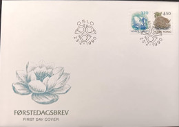 D)1990, NORWAY, FIRST DAY COVER, ISSUE, FAUNA, SWAN, BEAVER, FDC - Nuevos