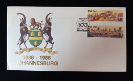 D)1986, SOUTH AFRICA, FIRST DAY COVER, ISSUE, BICENTENARY OF THE FOUNDATION OF JOHANNESBURG, FDC - Altri & Non Classificati