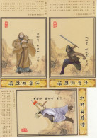 China HP2013 HAPPY NEW YEAR   AND The Heroes Of The Water Margin Postal  Cards 16V - Postkaarten