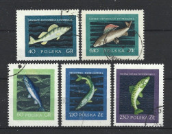 Poland 1958 Fish Y.T. 928/932 (0) - Oblitérés