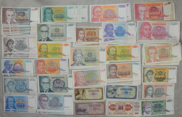 Yugoslavia / Jugoslawien • Lot ≤ 100x • Var. Grades Many UNC • Paper Money / Billets / Jugoslavija Yougoslavie • [24-535 - Joegoslavië