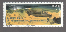 FRANCE 2014  70E ANNIVERSAIRE DU DEBARQUEMENT 6 JUIN 1944 OBLITERE A DATE YT 4863   - - Usati