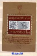 1983   FOOTBALL – BRASILIANA   S/S – Used /oblitere (O) BULGARIA / Bulgarie - Used Stamps