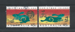 Christmas Island 1999 Year Of The Rabbit  Y.T. 468/469 (0) - Christmas Island