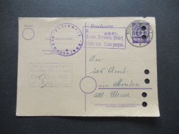 29.6.1946 Kontrollrat GA P B10 Notausgabe Schwerte Ruhr Stempel Nachw. Gebühr Bezahlt Und Postamt Schwerte Ruhr 250€ KW - Entiers Postaux