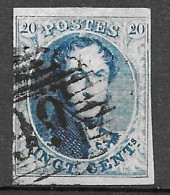 OBP11 Met 4 Randen En Met Balkstempel P66 Jodoigne (zie Scans) - 1858-1862 Medallions (9/12)