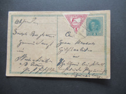 1918 Österreich 8 Heller GA Mit ZuF Drucksachen Eilmarke Merkurkopf Nr.217 - Postcards