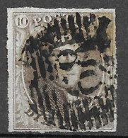 OBP10 Met 4 Randen En Met Balkstempel P68 La Louviere (zie Scans) - 1858-1862 Medallions (9/12)