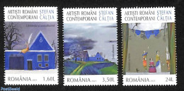 Romania 2023 Contemporary Art 3v, Mint NH, Art - Modern Art (1850-present) - Paintings - Neufs