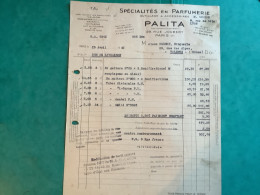 75/ Fact Spécialités En Parfumerie  Outillage Et Accessoires Malita Paris 9eme 1941 - Chemist's (drugstore) & Perfumery