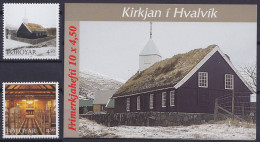 Féroé - 322/23 + C322 ** Noël - Eglise De Hvalvik 1997 - Färöer Inseln