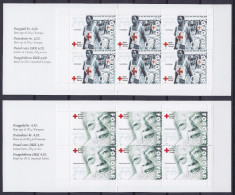 Féroé - Carnets C383/84 ** 75e An. Croix-Rouge Des Féroé 2001 - Färöer Inseln