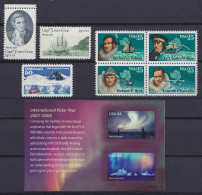 USA - Lot Thème Antarctique (N°1186/87+1828/31+PA123+BF45) ** - Altri & Non Classificati