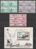 Belgique - BF42 + 1391/93 (blocs De 4) Expéditions Antarctiques ** 1966 - Estaciones Científicas