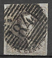 OBP10 Met 4 Randen En Gebuur, Met Balkstempel P84 Mouscron (zie Scans) - 1858-1862 Médaillons (9/12)