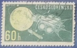 CECOSLOVACCHIA  1963 ESPLORAZIONE DELL'UNIVERSO LUNA - Used Stamps