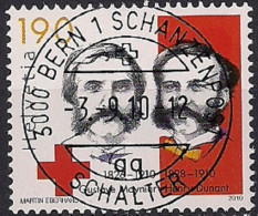 2010  Schweiz   Mi. 2163 FD-used  100. Todestag Von Henri Dunant Und Gustave Moynier. - Oblitérés