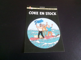 BELLE ILLUSTRATION.."LES AVENTURES DE TINTIN....COKE EN STOCK"...par HERGE - Bandes Dessinées