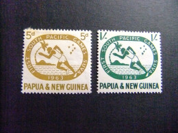 52 PAPUA NEW GUINEA / PAPOUASIE / NUEVA GUINEA / 1963 JUEGOS DEPORTIVOS YVERT 54 / 55 MH - Papua New Guinea