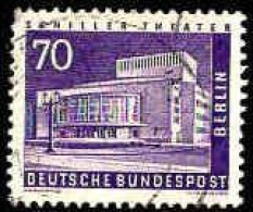 Berlin Poste Obl Yv:134 Mi:152 Schiller-Theater (cachet Rond) (Thème) - Théâtre