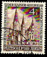 Berlin Poste Obl Yv: 92 Mi:106 Kaiser-Wilhelm-Gedächniskirche (Beau Cachet Rond) (Thème) - Eglises Et Cathédrales