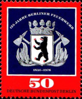Berlin Poste N** Yv:487 Mi:523 125 Jahre Berliner Feuerwehr (Thème) - Postzegels