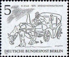 Berlin Poste N** Yv:305 Mi:330 H.Zille Droschekenkutscher (Thème) - Kutschen