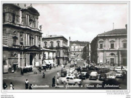 CALTANISSETTA:  PIAZZA  GARIBALDI  E  CHIESA  S. SEBASTIANO  -  FOTO  -  FG - Caltanissetta