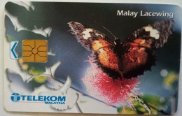 Malaysia Rm50 Chip Card - Malay Lacewing ( Butterfly ) - Maleisië
