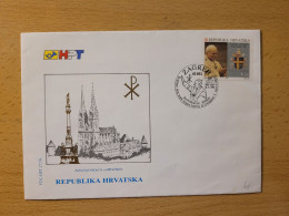 FDC 1994 CROACIA  JUAN PABLO II - Papes