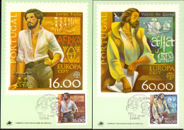 Portugal Sc# 1460-1461 Maximum Card FD Cancel 1980 4.14 Europa - Unused Stamps