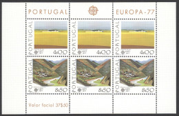 Portugal Sc# 1333a MNH Sheet/6 1977 Europa - Nuovi