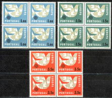 Portugal Sc# 916-918 MNH Block/4 1963 Europa - Unused Stamps