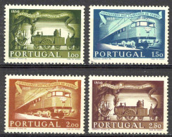 Portugal Sc# 818-821 MH 1956 Trains - Nuevos