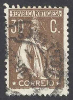 Portugal Sc# 288 Used Perf 12X11.5 1924 30c Dark Brown Ceres - Used Stamps