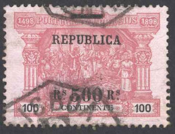 Portugal Sc# 198 Used 1911 500r On 100r Overprint Postage Due - Gebraucht