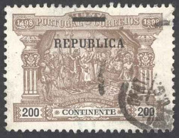 Portugal Sc# 196 Used (a) 1911 200r Overprint Postage Due - Oblitérés