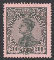Portugal Sc# 166 MH 1910 200r King Manuel II - Unused Stamps