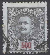 Portugal Sc# 131 Used (b) 1896 500r King Carlos - Oblitérés