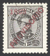 Portugal Sc# 88 Used 1893 5r Overprint King Luiz - Usati