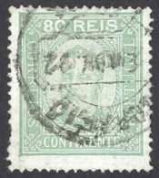 Portugal Sc# 74a Used 1892-1893 80r King Carlos - Used Stamps