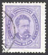 Portugal Sc# 63 Used 1887 500r Violet King Luiz - Usati