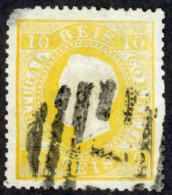 Portugal Sc# 35 Used (a) 1871 10r King Luiz - Used Stamps