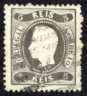 Portugal Sc# 25 Used (a) 1867-1870 5r King Luiz - Gebruikt