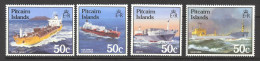 Pitcairn Islands Sc# 258-261 MNH 1985 50c Ships - Pitcairninsel