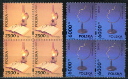Poland Sc# 3193-3194 MNH Block/4 1991 Europa - Unused Stamps
