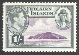 Pitcairn Islands Sc# 7 MNH 1940-1951 1sh View Of Pitcairn Island - Pitcairn Islands