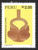 Peru Sc# 1107 MNH 1995 2s Ceramic Papa Flower - Peru