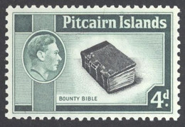 Pitcairn Islands Sc# 5A MNH 1940-1951 4p Bounty Bible - Pitcairn Islands