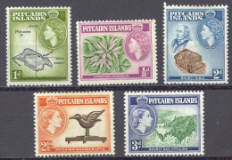 Pitcairn Islands Sc# 20-24 SG# 18/22 MH 1957 Definitives - Pitcairn Islands